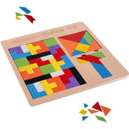 Tetris legpuzzel van hout | Educatief |